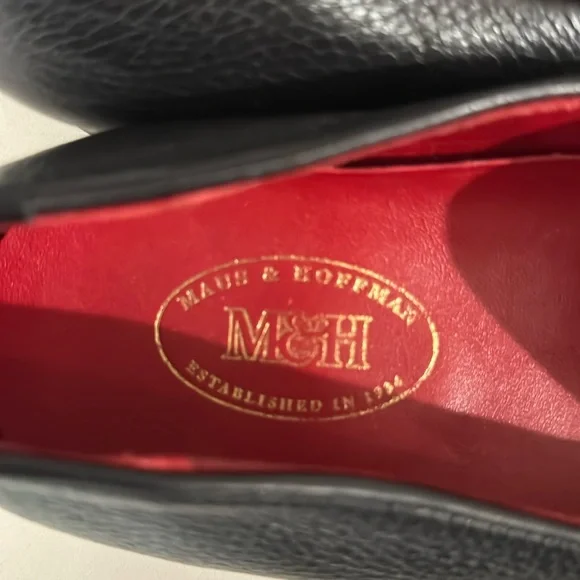 Black 10 1/2 Maus & Hoffman loafers. - Picture 2 of 3